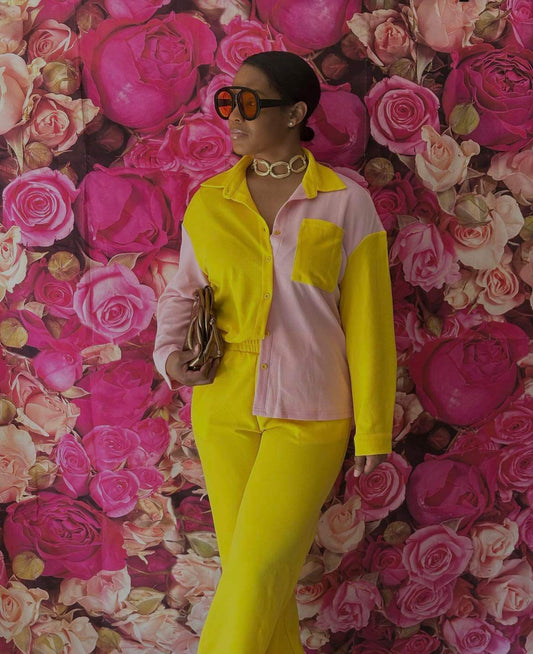 Pink Lemonade Two Piece Pant Set