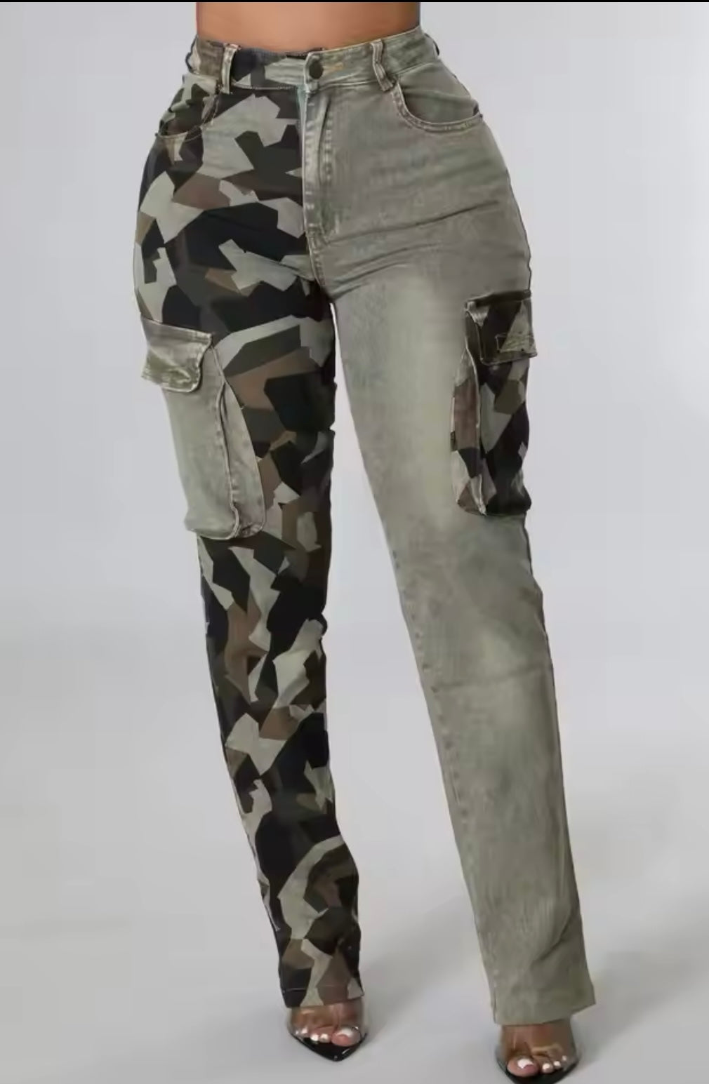 Camouflage Windbreaker Jeans