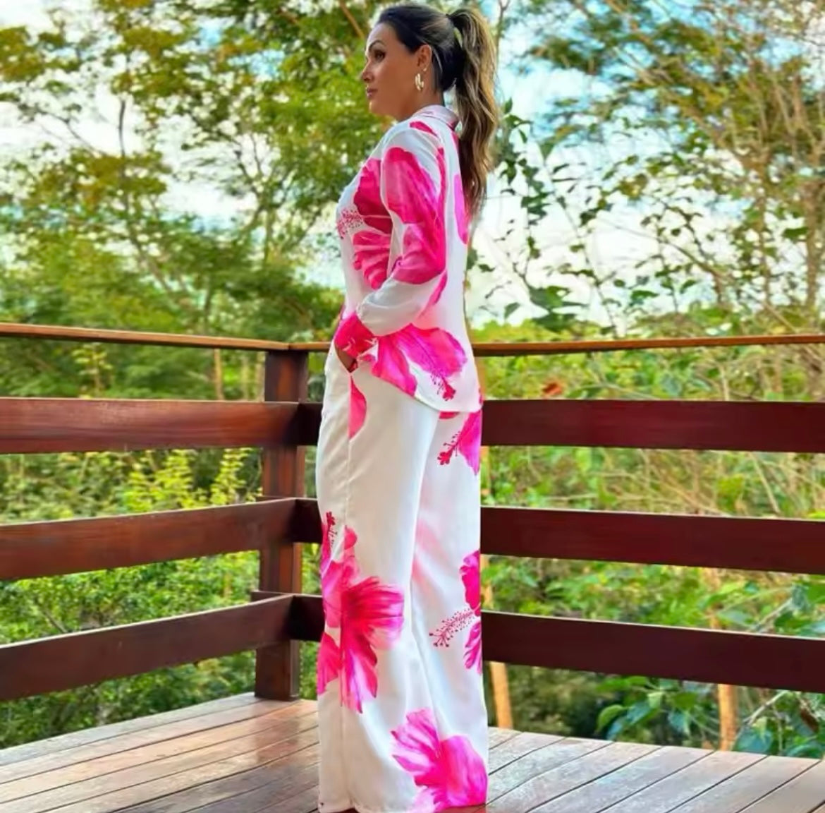 Fancy Fuschia Pants Suit