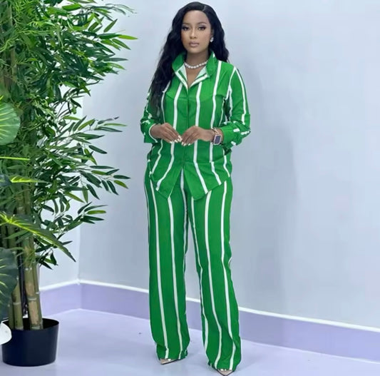 Green Apple Pants Suit