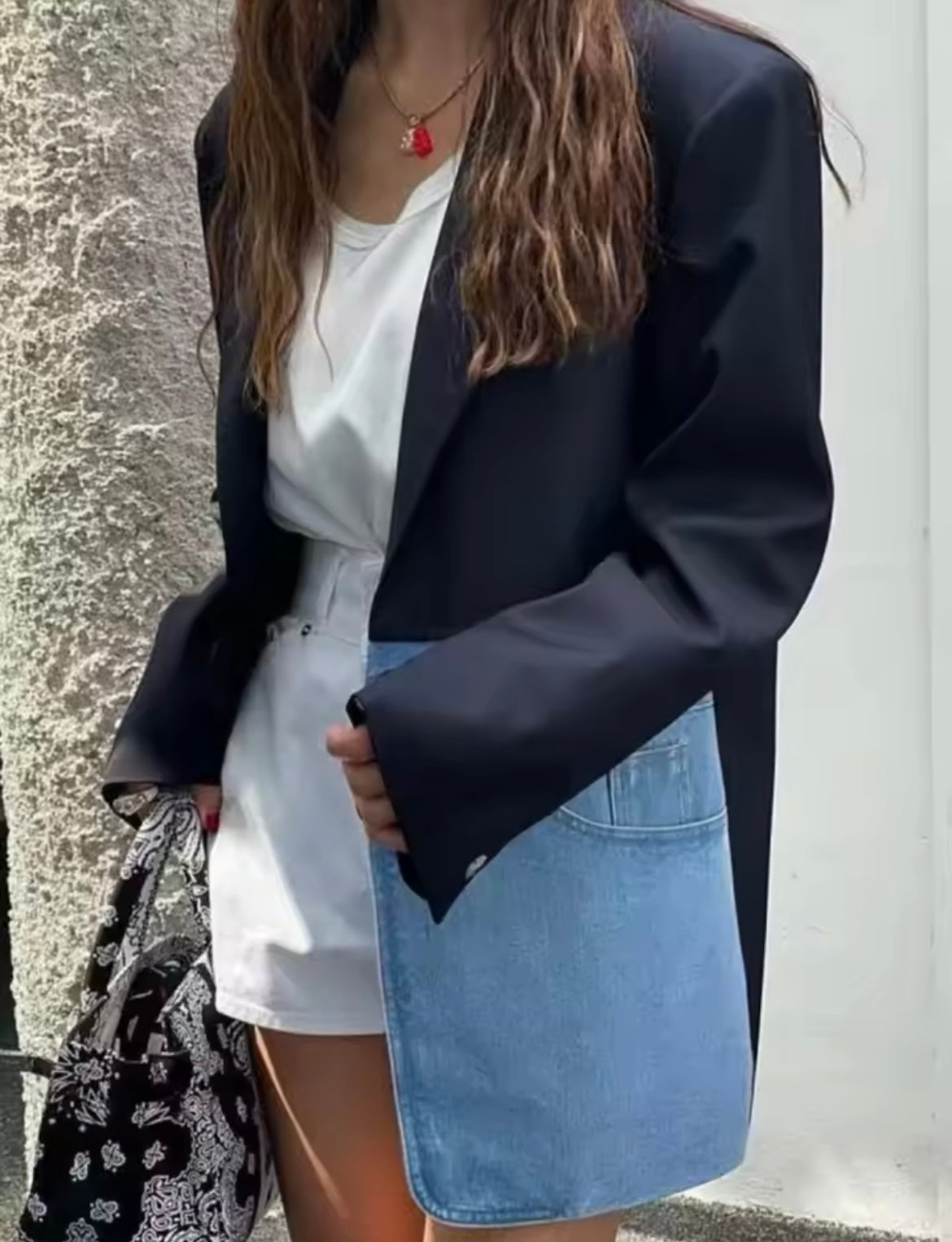 Black Jean Blazer